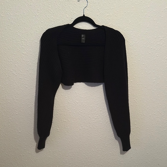 Cider Elegant Black Long Sleeve Dress and Cover - Picture 4 of 4